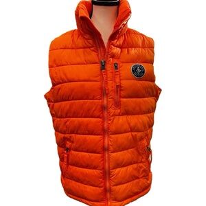Abercrombie & Fitch Bright Orange Puffer Vest